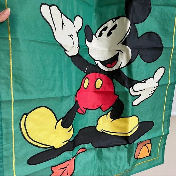 Mickey Mouse Disney Autumn Fall banner, embroidered, vintage, Disney world